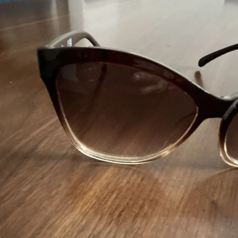 Jessica Simpson J5823 Women's Cat Eye Sunglasses Black Brown Gradient UV400